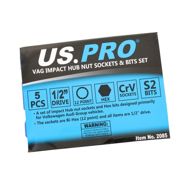 US PRO VAG IMPACT HUB NUT SOCKETS & BITS SET - SBW Trading Limited