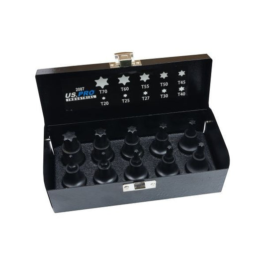 US PRO INDUSTRIAL 10PC 1/2" DR IMPACT TORX BIT SOCKETS - SBW Trading Limited