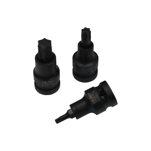 US PRO INDUSTRIAL 10PC 1/2" DR IMPACT TORX BIT SOCKETS - SBW Trading Limited