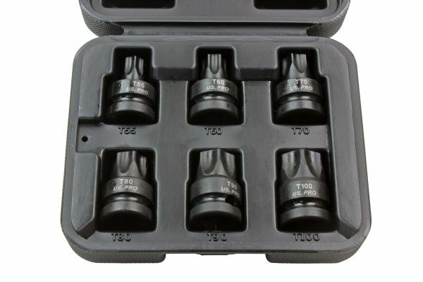 US PRO INDUSTRIAL 6PC 1/2" DR IMPACT STAR BIT SOCKETS - SBW Trading Limited