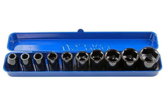 US PRO 10PC 1/2" DR. SHALLOW IMPACT SOCKET METRIC - SBW Trading Limited