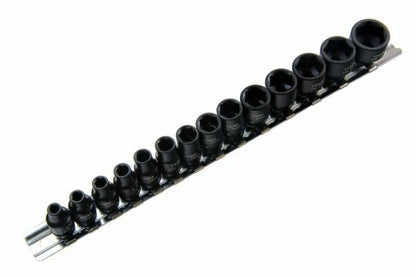 US PRO 14PC 1/4" DR 6 PT SHALLOW IMPACT SOCKETS - SBW Trading Limited