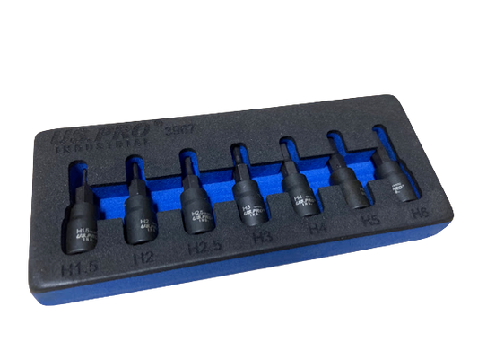 US PRO INDUSTRIAL 7PC 1/4" DR IMPACT HEX BIT SOCKETS - SBW Trading Limited