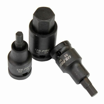 US PRO 10PC 1/2" DR IMPACT HEX BIT SOCKETS - SBW Trading Limited
