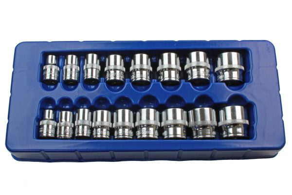 US PRO 17PC 3/8" DR SHALLOW SOCKETS 8-24MM - SBW Trading Limited