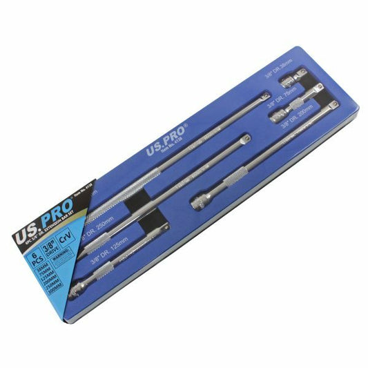 US PRO 6PC 3/8" DR. EXTENSION BAR SET - SBW Trading Limited