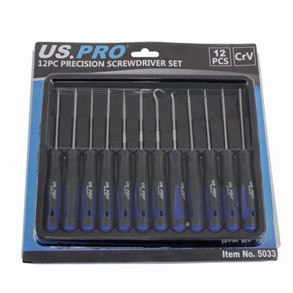 US PRO 12PC PRECISION SCREWDRIVER SET