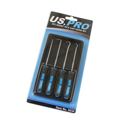 US. PRO - 4PC SHORT PICK AND HOOK SET (135MM) - SBW Trading Limited
