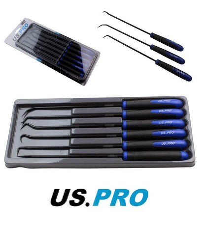 US PRO - 6PC LONG REACH PICK & HOOK SET - 240MM - SBW Trading Limited