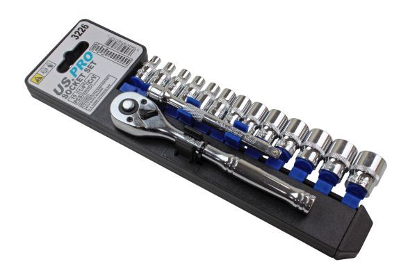 US PRO 15PC 1/4" DR METRIC SOCKET SET - SBW Trading Limited