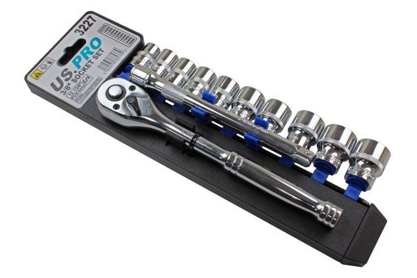 US PRO 12PC 3/8" DR METRIC SOCKET SET 10 - 19MM - SBW Trading Limited