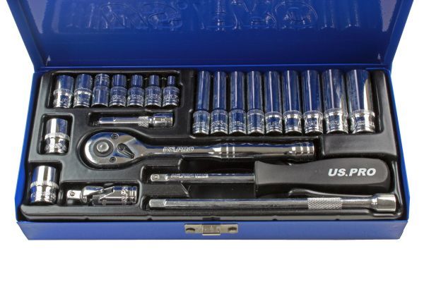 US PRO 24PC 1/4" DR METRIC SOCKET SET - SBW Trading Limited