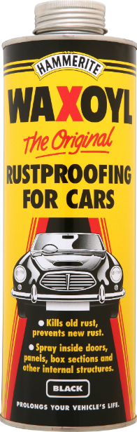 BLACK Hammerite Schutz Waxoyl Car Rust Proofing Under Seal Wax Oil 1 Litre X 1 - SBW Trading Limited