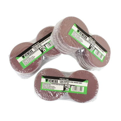 US PRO - 75MM SANDING DISC MIXED GRIT 100 PACK - SBW Trading Limited