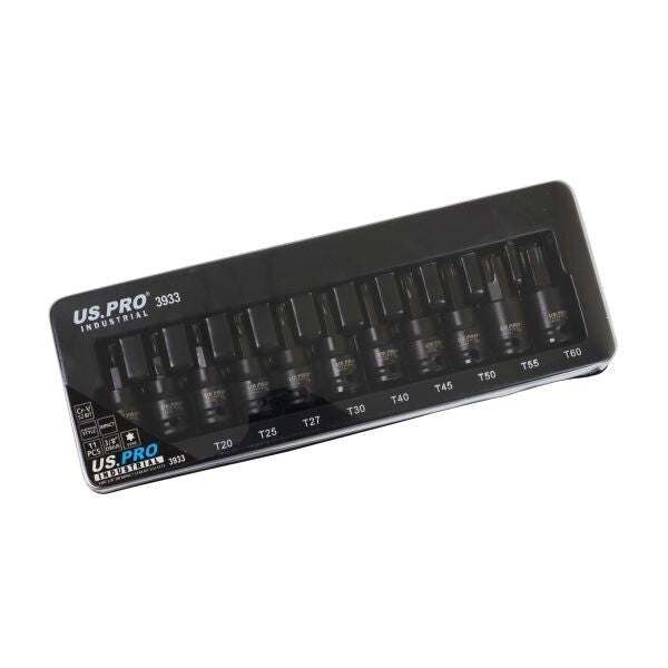 US PRO INDUSTRIAL 11PC 3/8" DR IMPACT STAR BIT SOCKETS - SBW Trading Limited