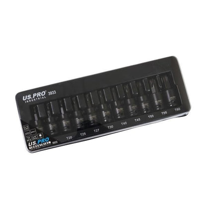 US PRO INDUSTRIAL 11PC 3/8" DR IMPACT STAR BIT SOCKETS - SBW Trading Limited
