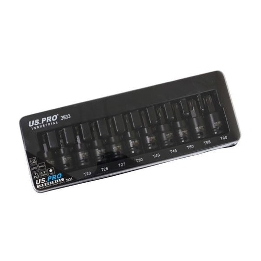 US PRO INDUSTRIAL 11PC 3/8" DR IMPACT STAR BIT SOCKETS - SBW Trading Limited