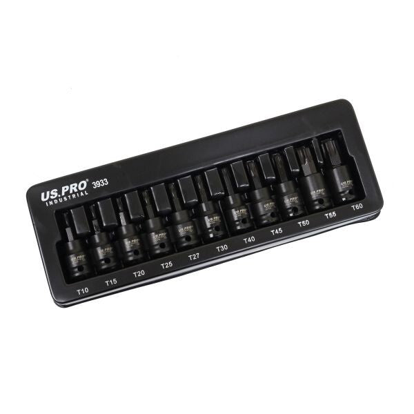 US PRO INDUSTRIAL 11PC 3/8" DR IMPACT STAR BIT SOCKETS - SBW Trading Limited