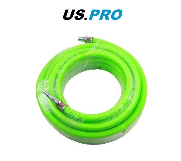 US PRO 8MM X 10 MTRS HI VIS QUICK RELEASE AIR HOSE 15 BAR - SBW Trading Limited