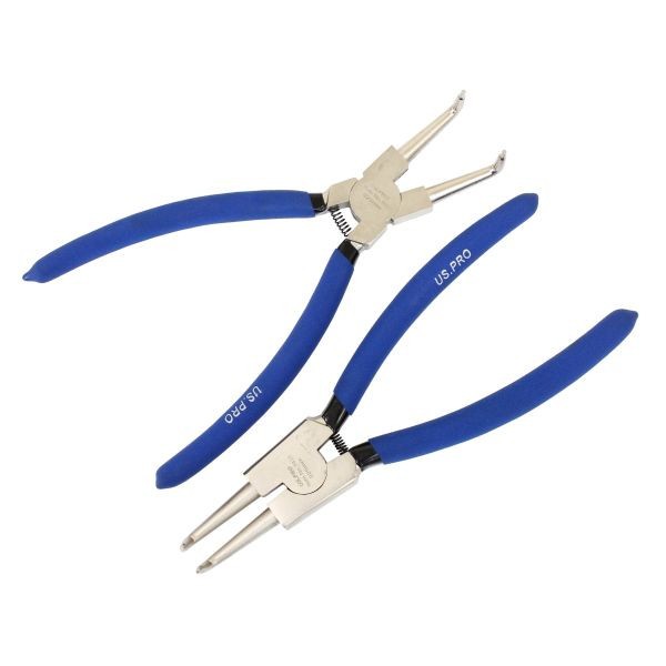 US PRO 4PC 9" NI-FE FINISH CIRCLIP PLIERS SET IN ZIP CASE - SBW Trading Limited