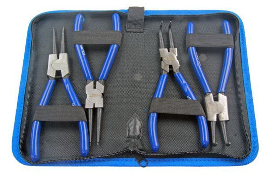 US PRO 4PC 7" CIRCLIP PLIERS SET IN ZIP POUCH - SBW Trading Limited