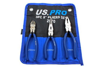 US PRO 3PC 8" PLIERS SET - SBW Trading Limited