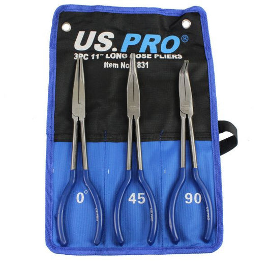 US PRO 3PC 11" LONG NOSE PLIERS - SBW Trading Limited