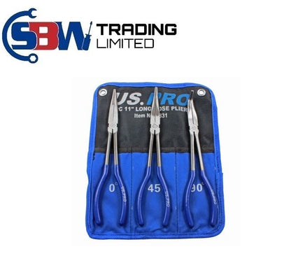 US PRO 3PC 11" LONG NOSE PLIERS - SBW Trading Limited