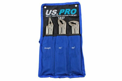 US PRO 3PC 12" LONG REACH LOCKING PLIER SET - SBW Trading Limited