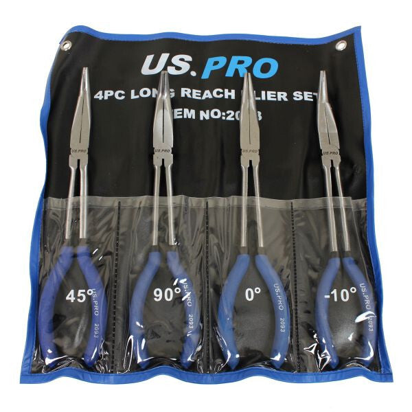 US PRO 4PC LONG REACH PLIER SET - SBW Trading Limited