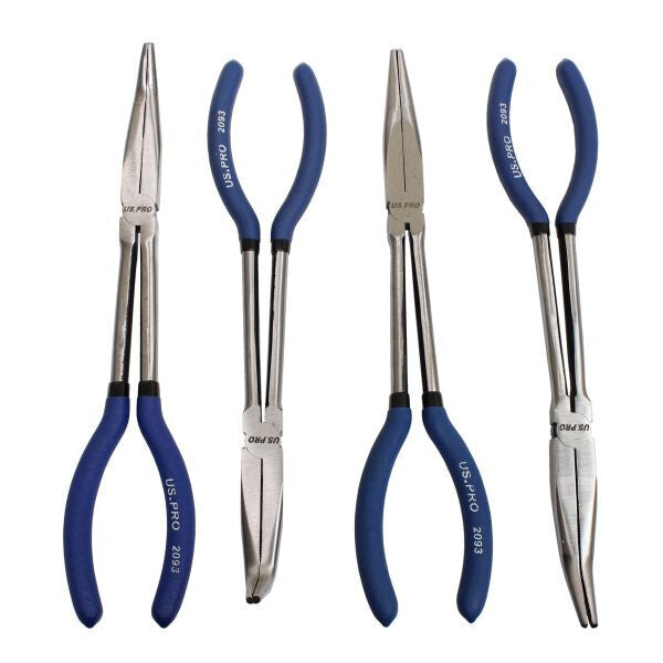 US PRO 4PC LONG REACH PLIER SET - SBW Trading Limited