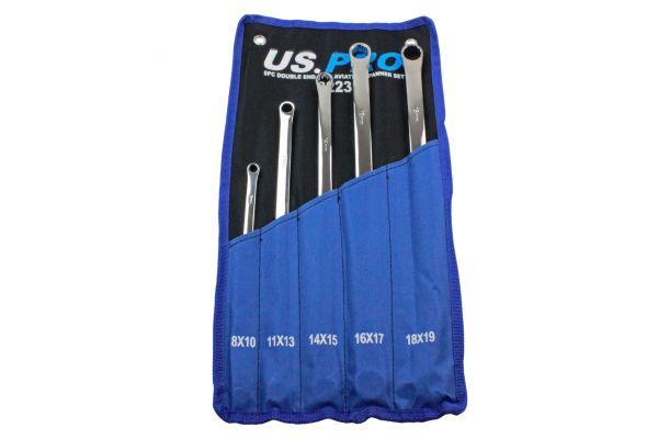 US PRO 5PC DOUBLE END RING AVIATION SPANNER SET - SBW Trading Limited