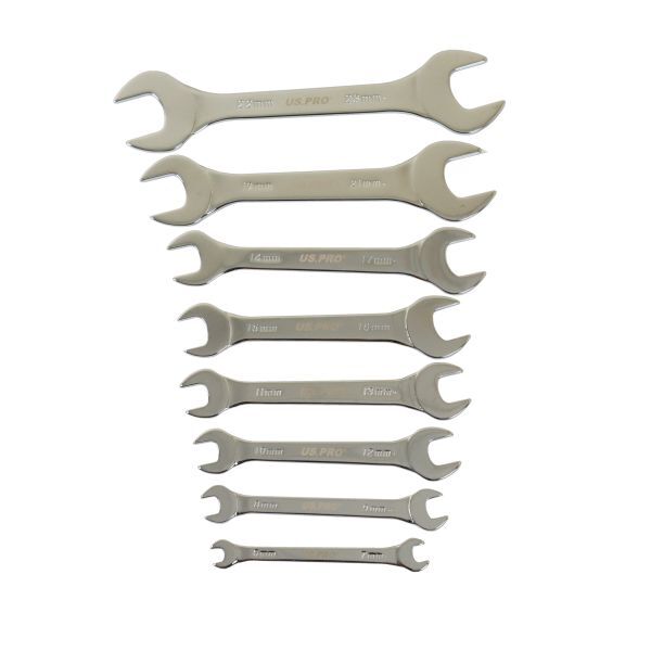 US PRO 8PC EXTRA FLAT DOUBLE OPEN END SPANNERS 6 - 23MM - SBW Trading Limited