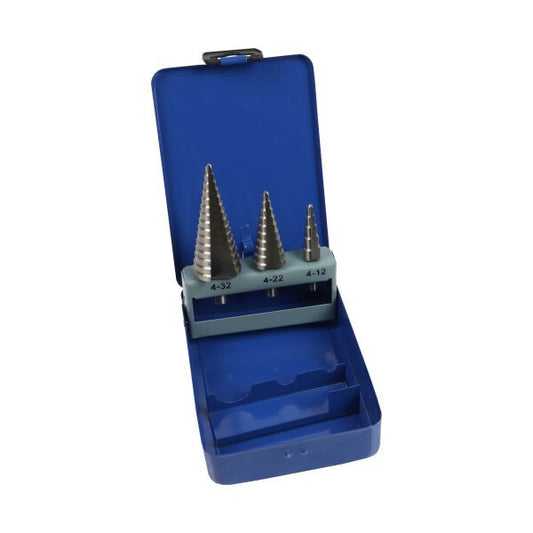 US PRO 3PCS HSS STEP DRILL BITS 4-32MM - SBW Trading Limited
