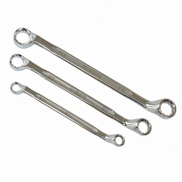 US PRO 10PC DOUBLE OFFSET RING SPANNER SET 6-27MM 75DEG - SBW Trading Limited