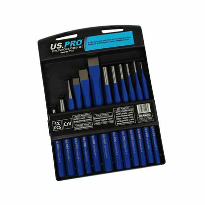 US PRO 12PC PUNCH & CHISEL SET - SBW Trading Limited