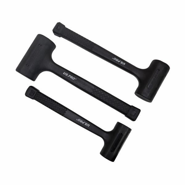 US PRO 3PC DEAD BLOW RUBBER HAMMER SET - SBW Trading Limited