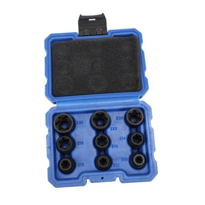 US PRO 9PCS 1/2" DR IMPACT E STAR SOCKETS - SBW Trading Limited