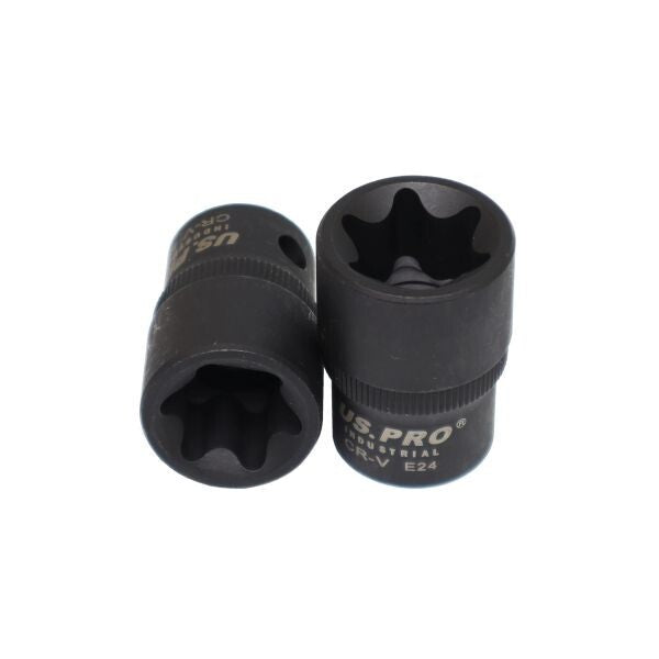 US PRO 9PCS 1/2" DR IMPACT E STAR SOCKETS - SBW Trading Limited