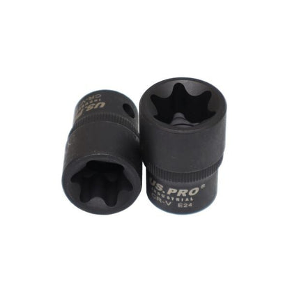 US PRO 9PCS 1/2" DR IMPACT E STAR SOCKETS - SBW Trading Limited