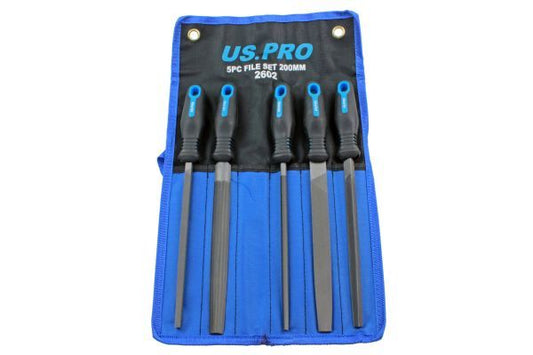 US PRO 5PC FILE SET 200MM - SBW Trading Limited