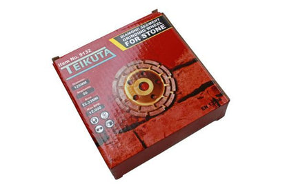TEIKUTA 125 X 22.23MM DIAMOND SEGMENT GRINDING WHEEL FOR STONE - SBW Trading Limited