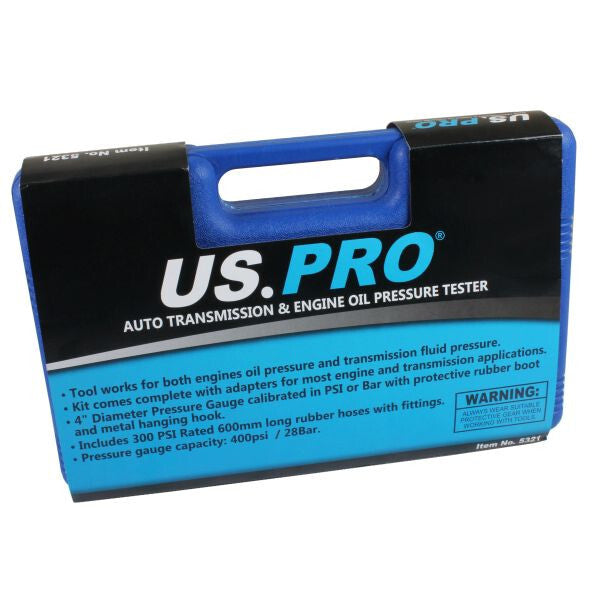 US PRO AUTO TRANSMISSION AND ENGINE OIL PRESSURE TESTER - SBW Trading Limited