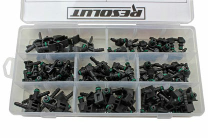 RESOLUT 85PC ASSORTED LEAK OFF CONNECTORS - SBW Trading Limited