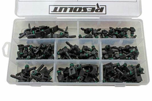 RESOLUT 85PC ASSORTED LEAK OFF CONNECTORS - SBW Trading Limited