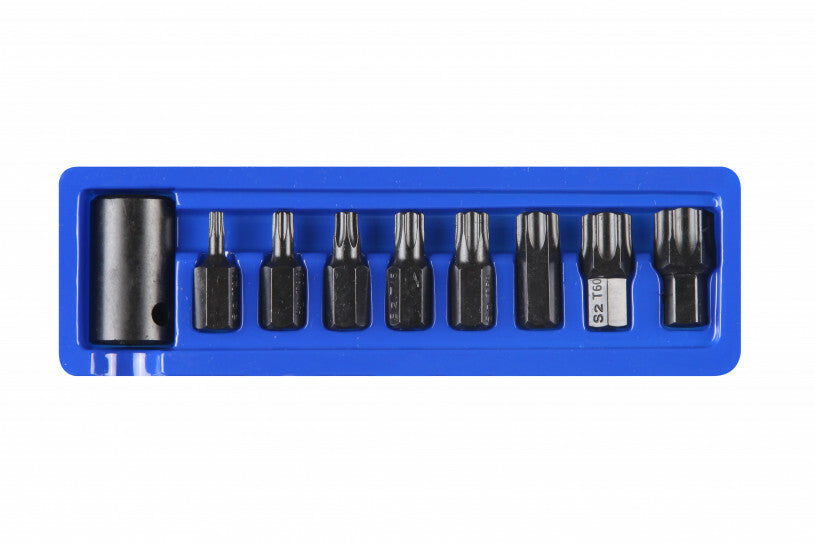 9PC IMPACT TORX BIT SOCKET SET T30, T40, T45, T47, T50, T55, T60, T70 1/2" DRIVE - SBW Trading Limited