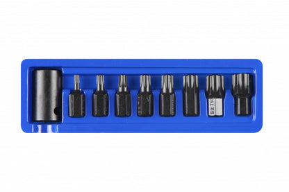 9PC IMPACT TORX BIT SOCKET SET T30, T40, T45, T47, T50, T55, T60, T70 1/2" DRIVE - SBW Trading Limited