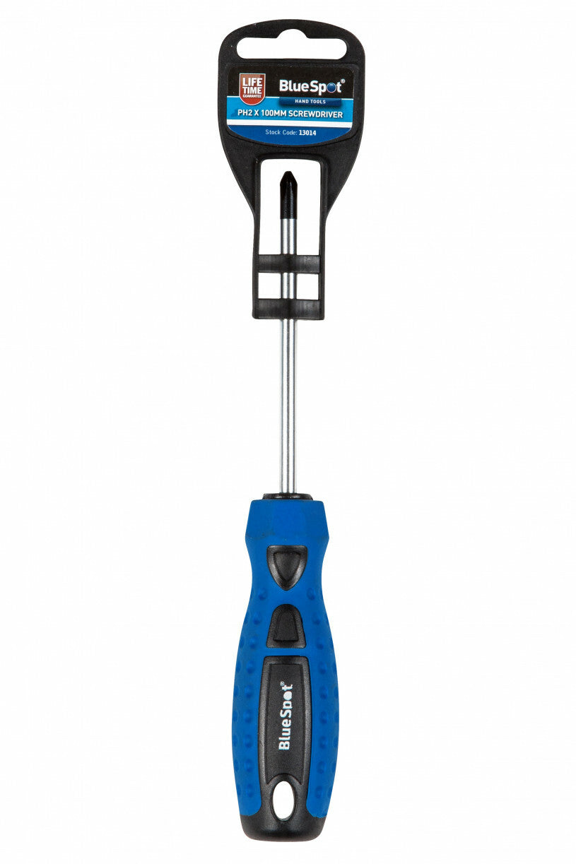 Magnetic Phillips Screwdriver PH2 x 100mm Chrome Vanadium Comfort Grip - SBW Trading Limited