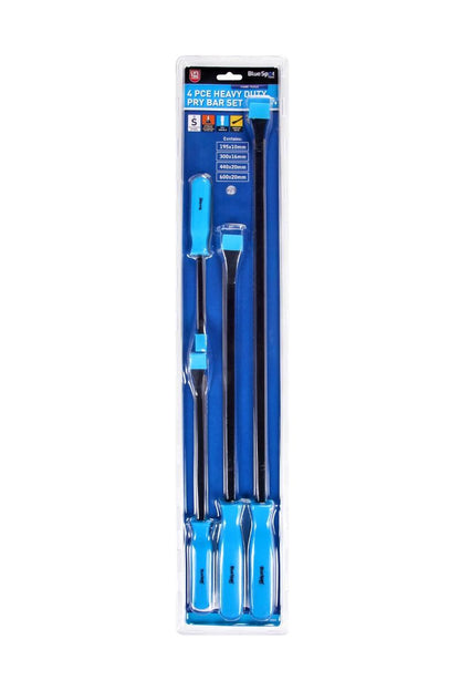 BlueSpot 4 Piece Heavy Duty Pry Bar Lever Set Lifetime Guarantee Jemmy Crow Bars - SBW Trading Limited