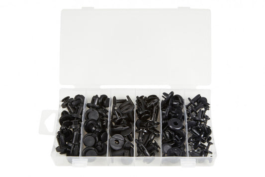 Car Body Trim Plastic Push Pin Rivets Fasteners 72pc Set Clips Bumper Retainer - SBW Trading Limited